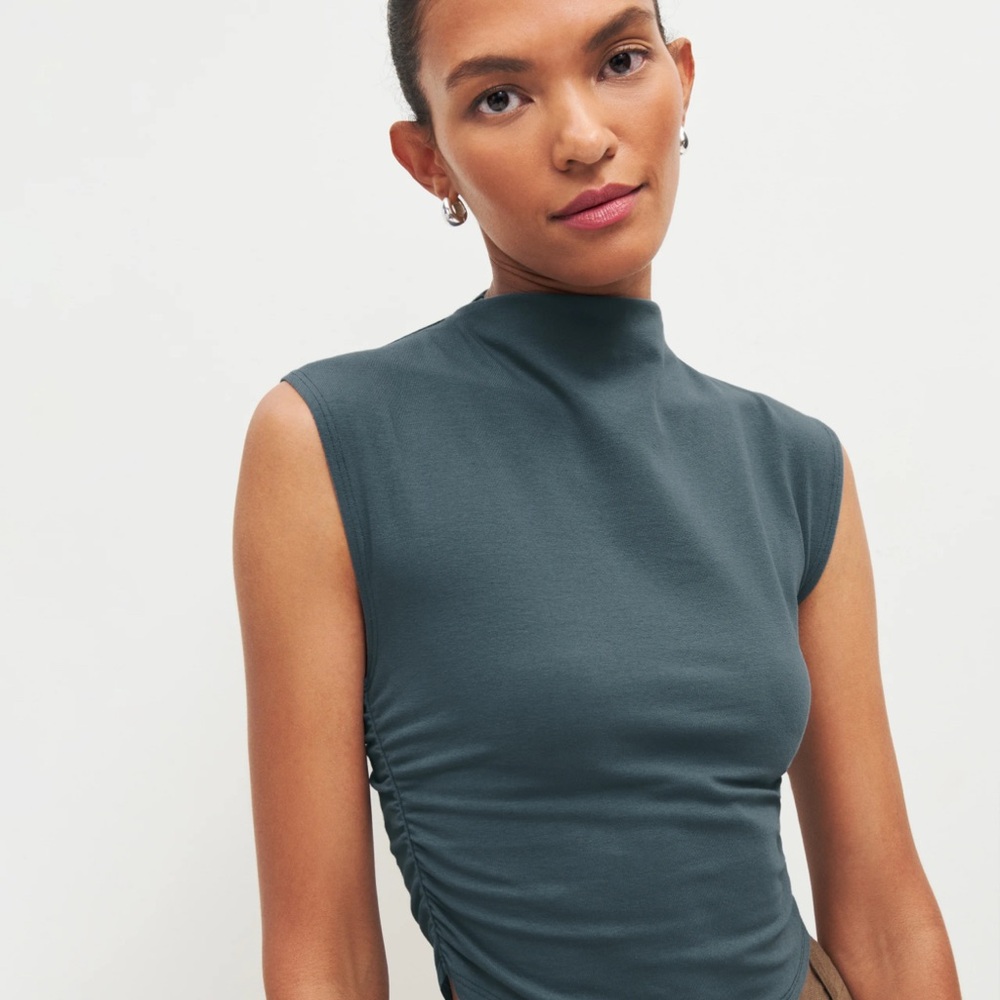 Reformation Lindy top in slate
